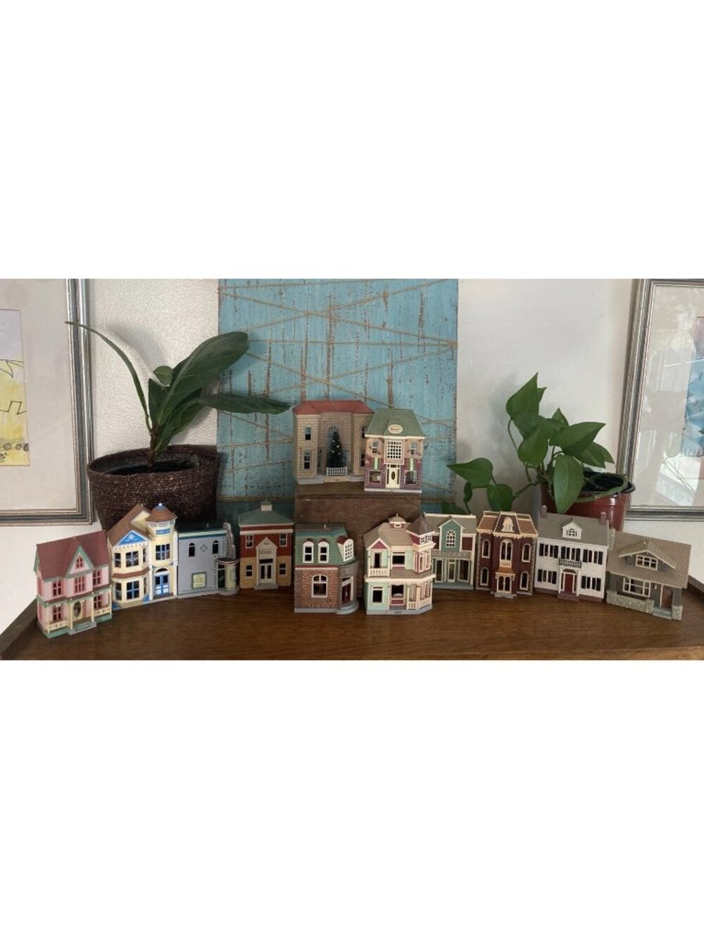 Lot Of 12 Hallmark Nostalgic Houses and Shops 1996-2012 Christmas No Boxes